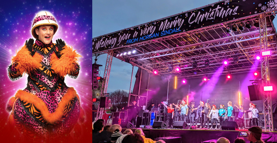 Christmas Lights Turn on in Plymouth City Centre 